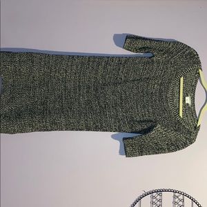 Black & Grey Sweater Dress